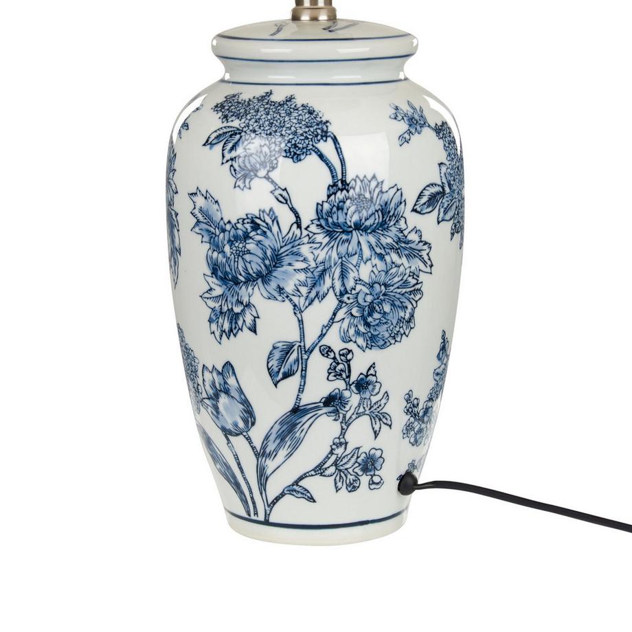 Beliani Lampe à poser en Porcelaine Méditerranéen BELUSO  