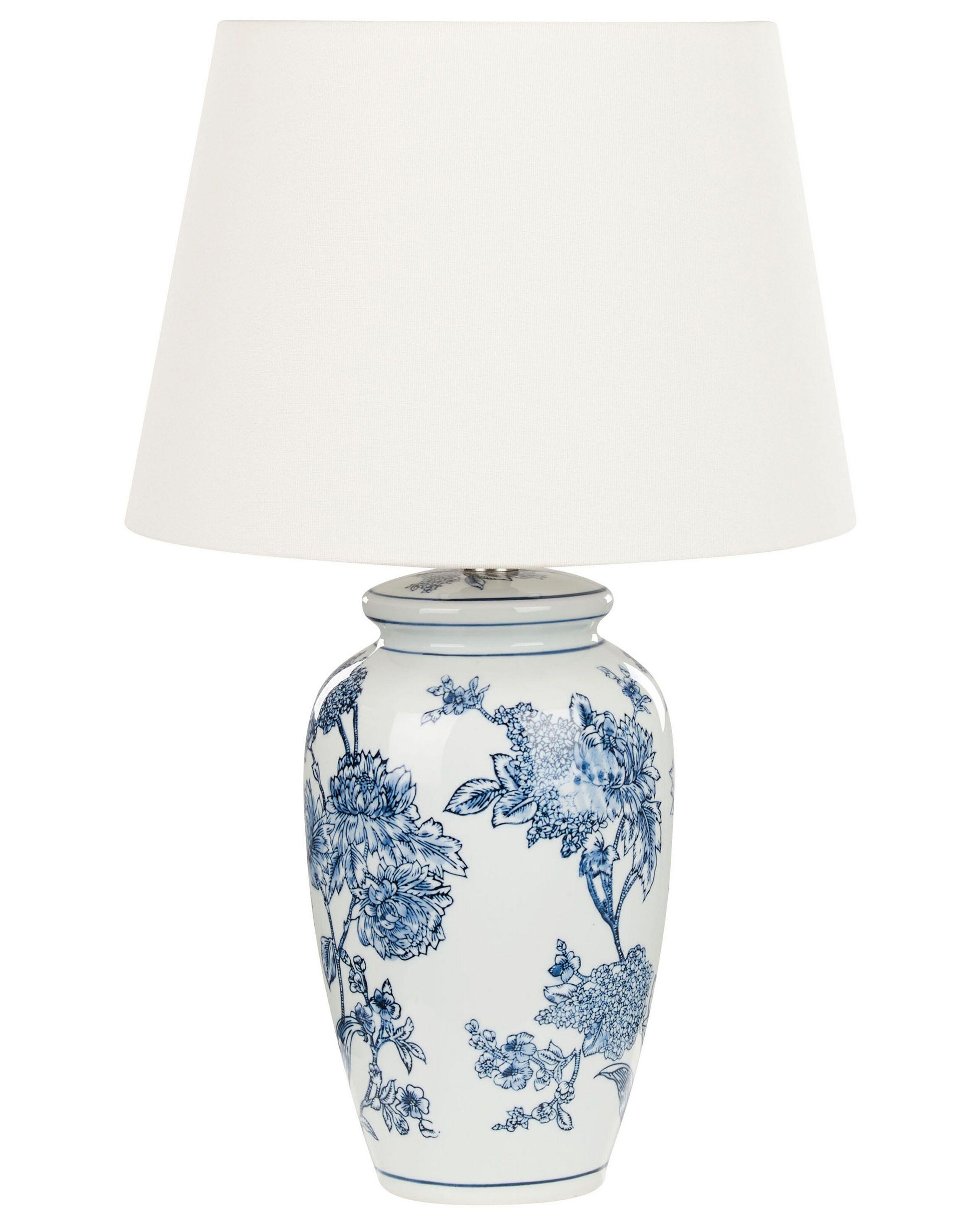 Beliani Lampe à poser en Porcelaine Traditionnel BELUSO  