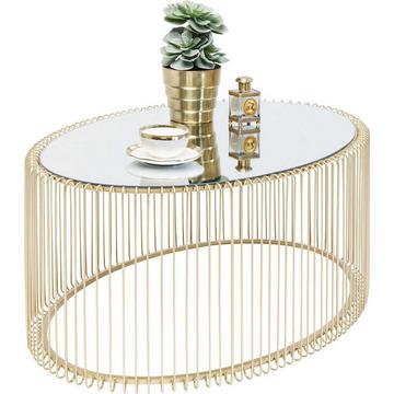 Table basse Wire Uno Brass 60x90cm