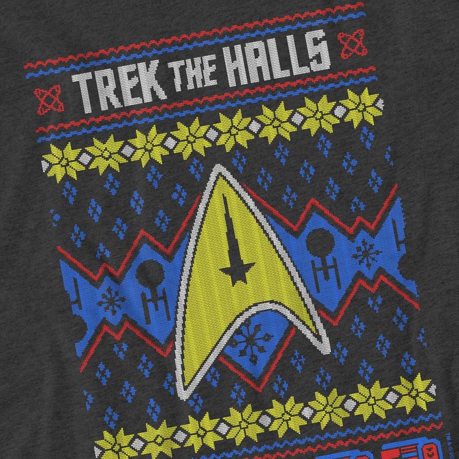 Star Trek Trek the Halls Ugly T-Shirt de Noël  