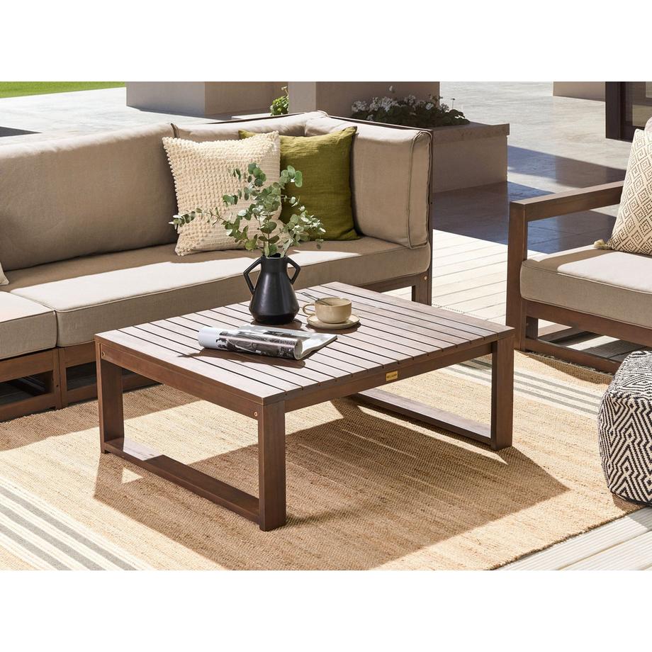Beliani Outdoor Couchtisch aus FSC® zertifiziertes Akazienholz Skandinavisch TIMOR  