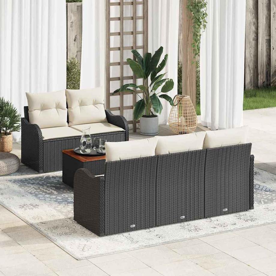 VidaXL Ensemble de meubles de jardin poly rattan  