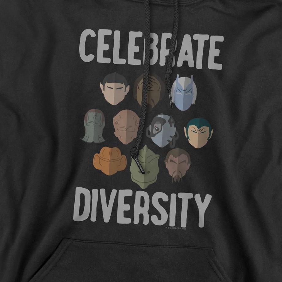 Star Trek Felpa con cappuccio Celebrate Diversity  