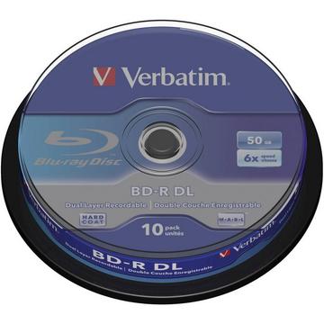 Blu-ray BD-R DL vergine 50 GB Verbatim 43746 10 pz. Torre