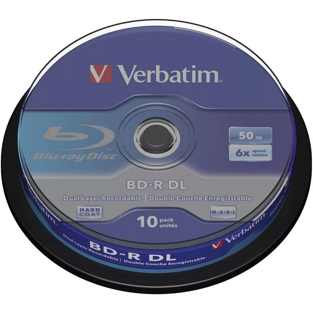 Verbatim 10 x BD-R DL | 43746 | 50 GB 6x - Spindel
