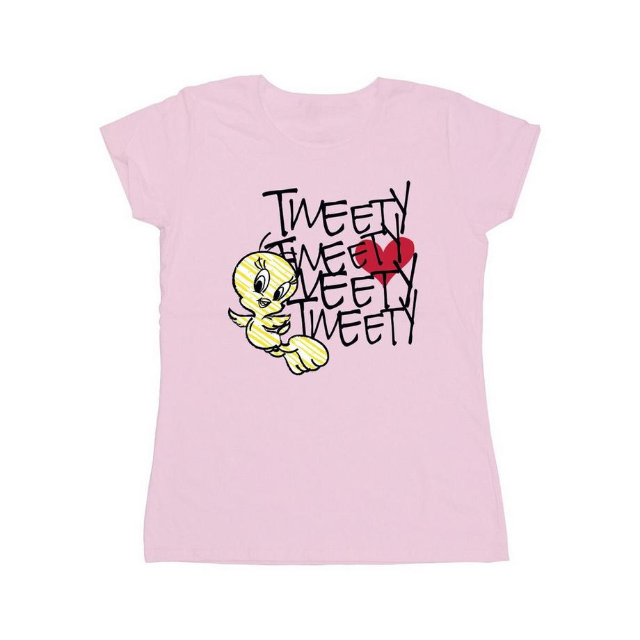 LOONEY TUNES Tweety Bird T-Shirt Imprimé Graphique  