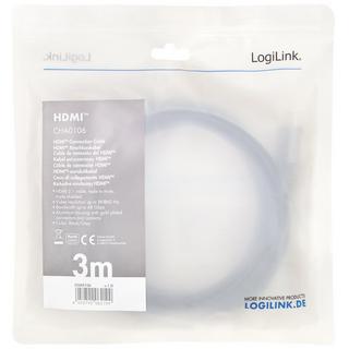 LogiLink  HDMI-Kabel Ultra High Speed ​​8K/60 4K/120Hz 3m 