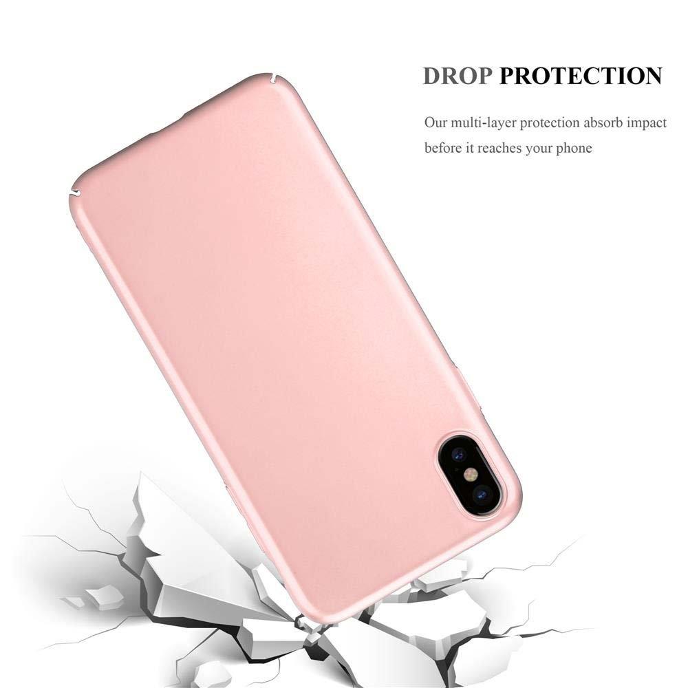 Cadorabo  Hülle für Apple iPhone XS MAX Hard Case in Metall Optik 