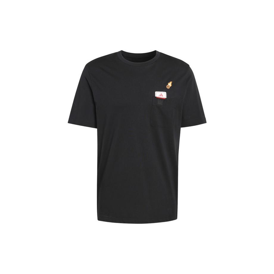 adidas Mini Embroidery Basketball Graphic T-Shirt  