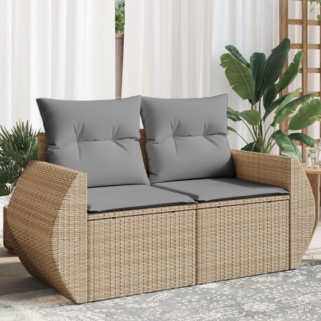 VidaXL Canapé de jardin rotin synthétique  