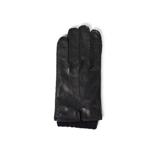 CASH-MERE.CH Lederhandschuhe mit Pulswärmer und Touchscreen tauglich  