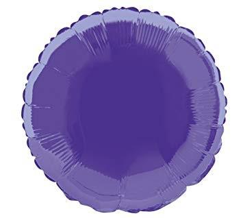 Unique  Ballon Mylar Rond Violet 