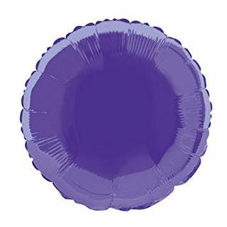 Unique  Ballon Mylar Rond Violet 