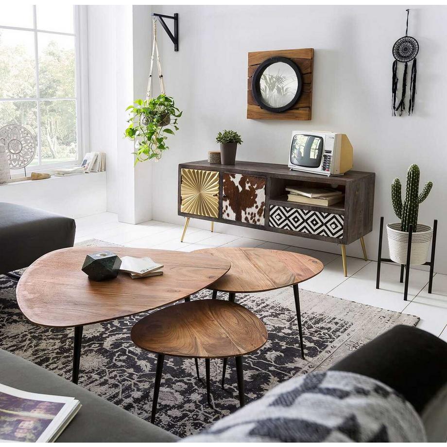 mutoni Beistelltisch Akazie 40x37 (1 Stück)  