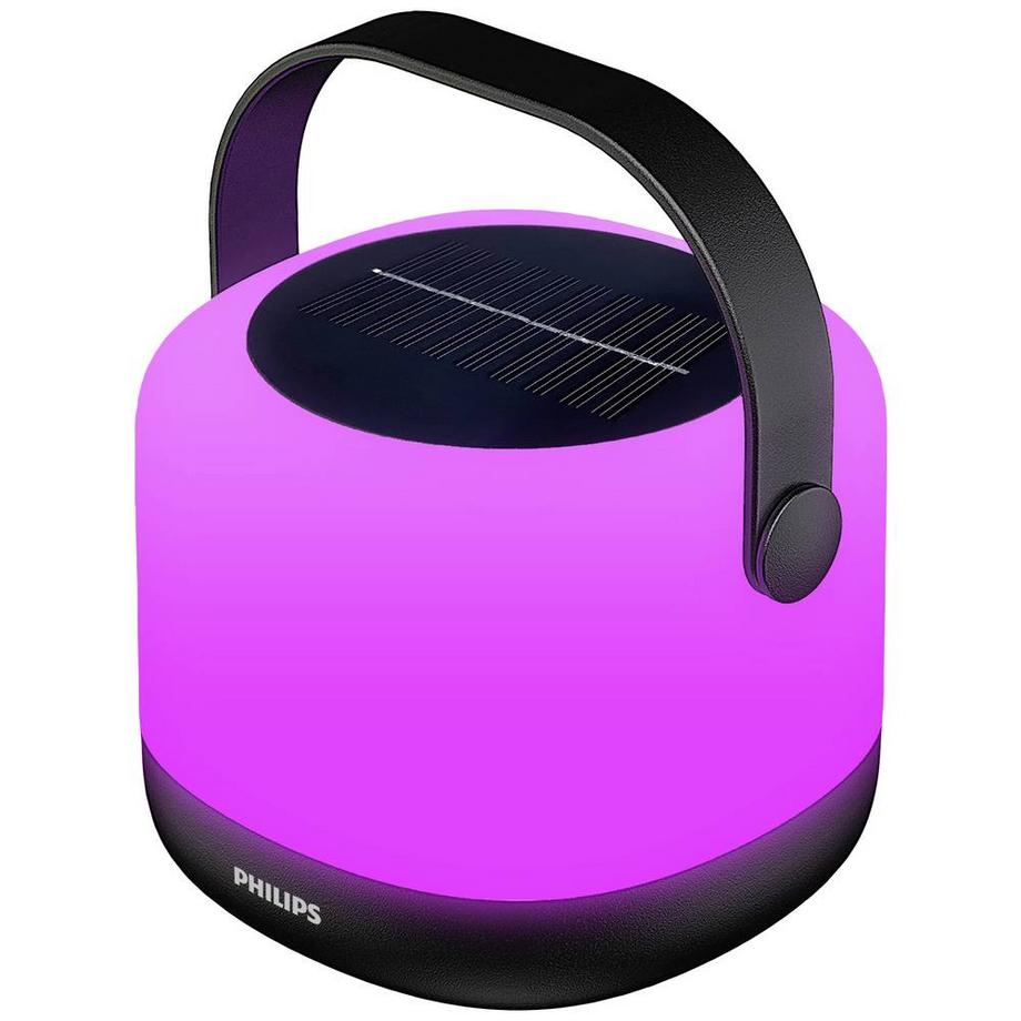 Philips Lighting Alula SR PT 1.2W RGB30K BL  Solar-Tischlampe 1.2 W Warmweiß, RGB Weiß  