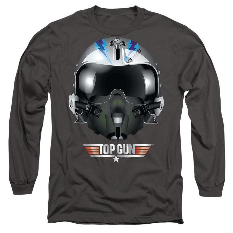 Top Gun Top Gun Iceman Bedrucktes Langarm T-Shirt  