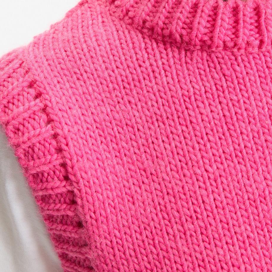 La Redoute Collections Pullunder mit rundem Ausschnitt  