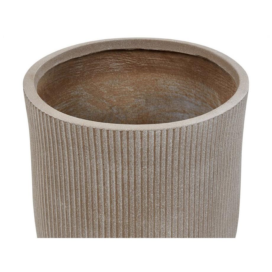 Beliani Vaso per piante en Fibra d'argilla Moderno DARIA  