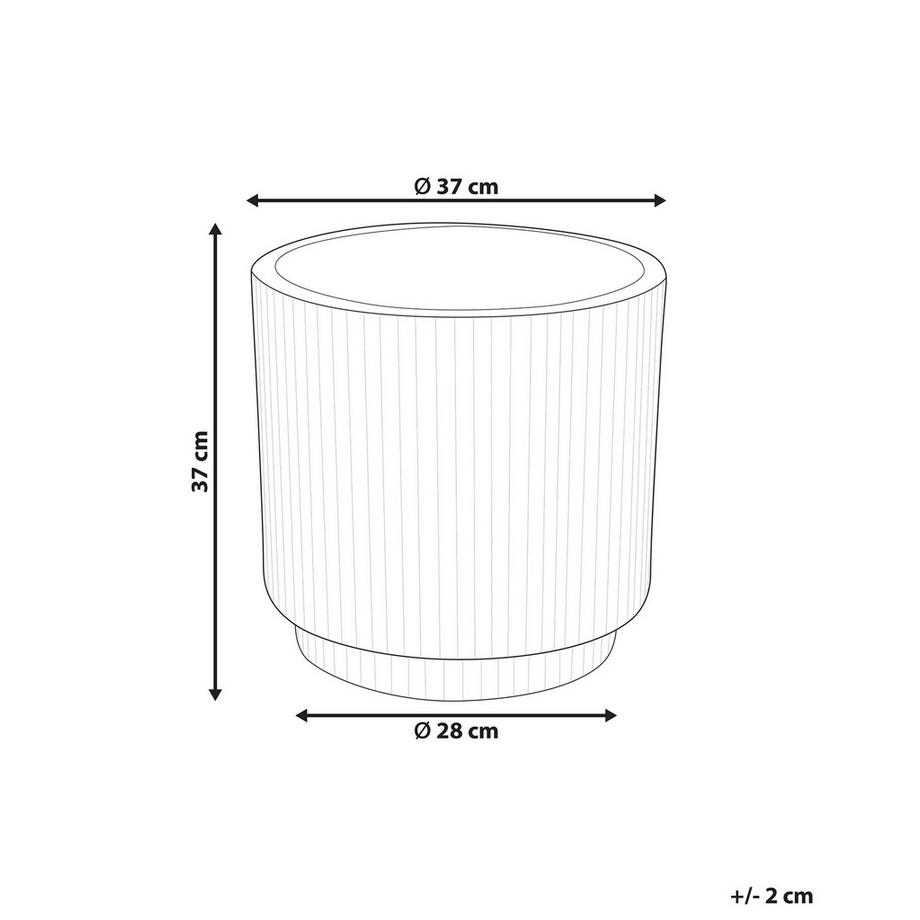 Beliani Vaso per piante en Fibra d'argilla Moderno DARIA  