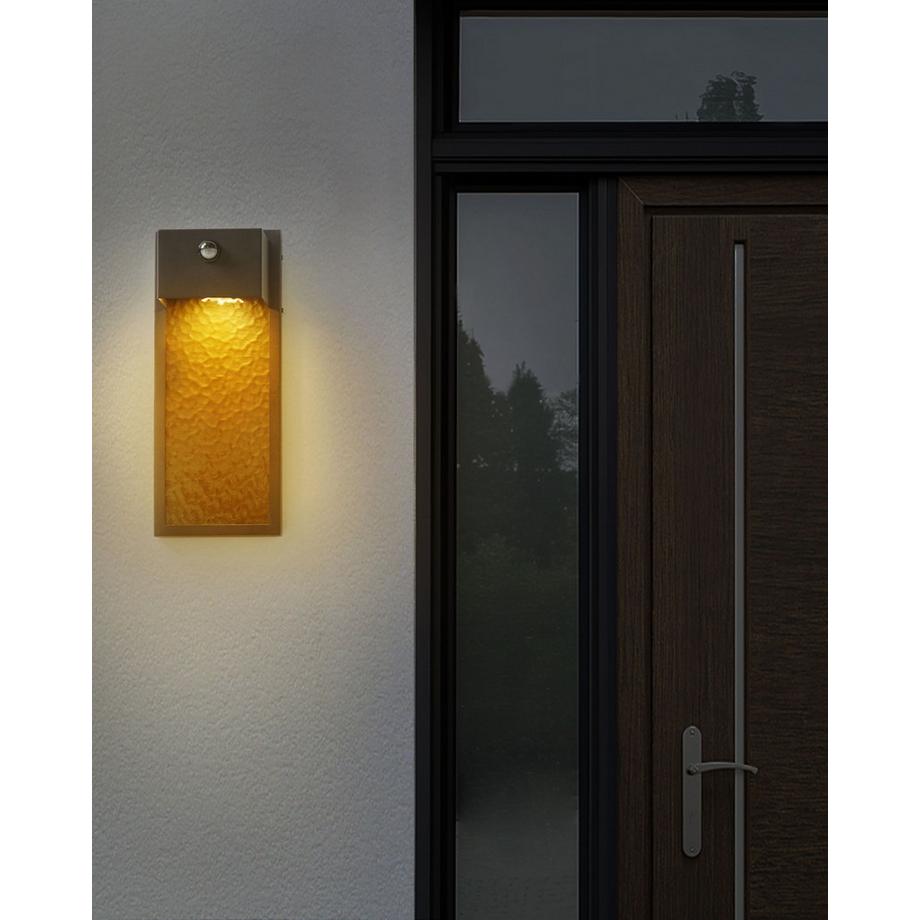 Beliani Lampe murale LED pour l\'extérieur en Métal Moderne CARRON  