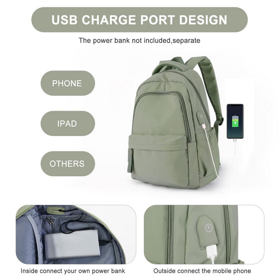 Only-bags.store Sac à dos scolaire léger pour ordinateur portable  