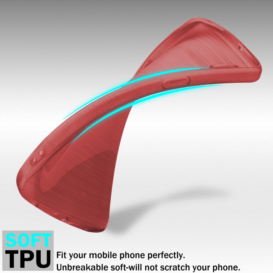 Cadorabo  Housse compatible avec Apple iPhone 14 PRO - Coque de protection en silicone TPU flexible au design brossé 