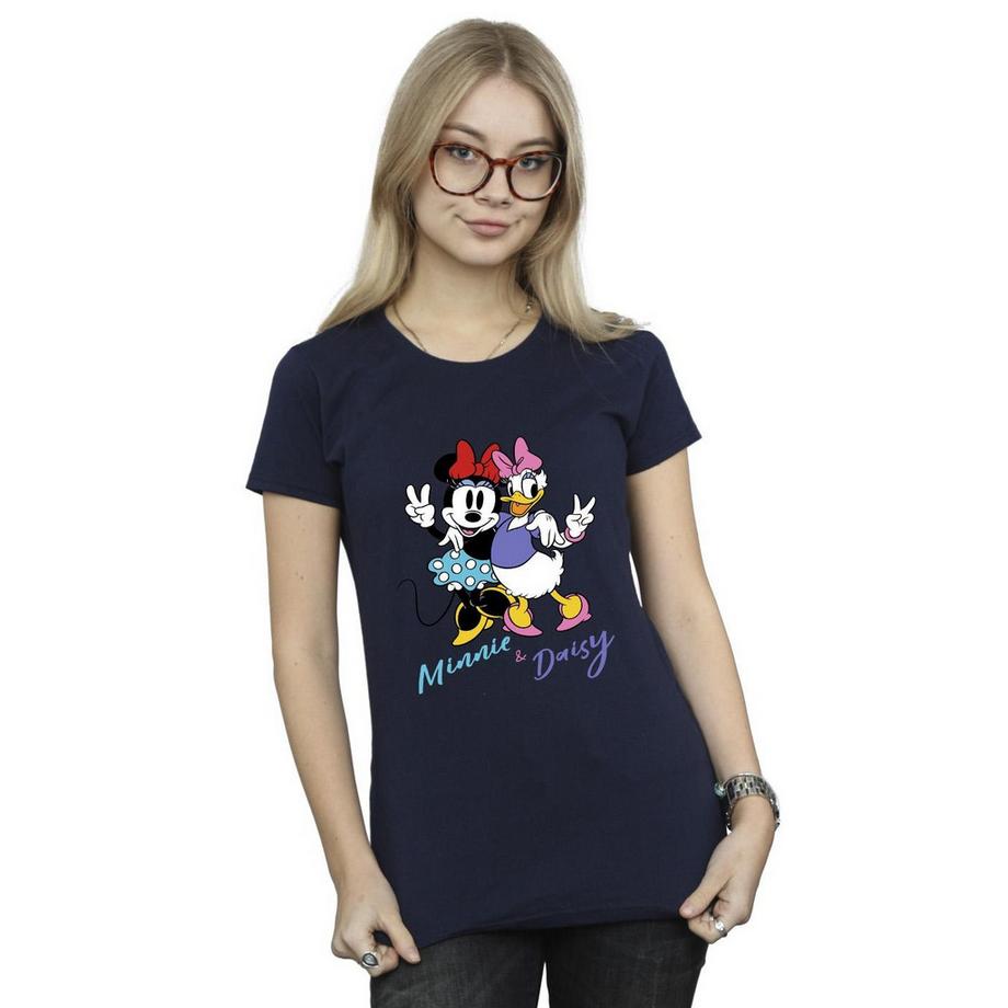 Disney Minnie & Daisy Grafik Kurzarm T-Shirt  