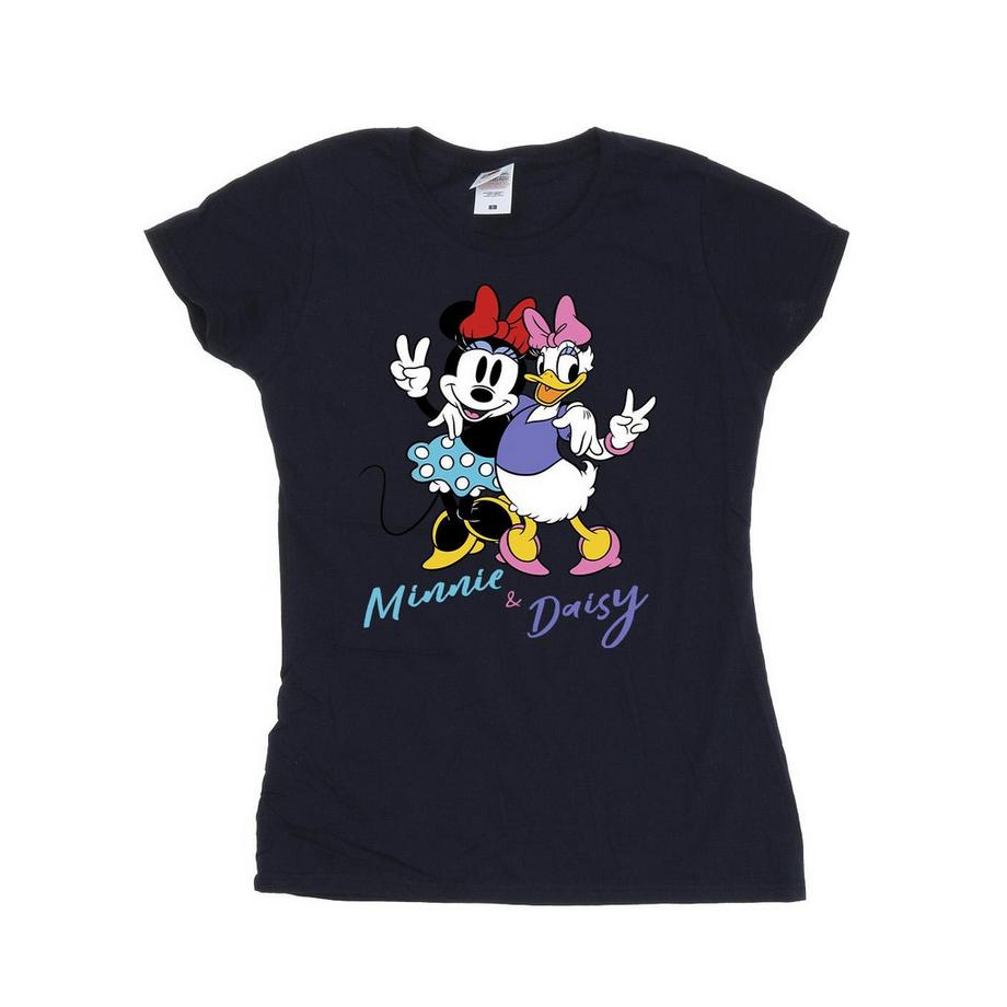 Disney Minnie & Daisy Grafik Kurzarm T-Shirt  