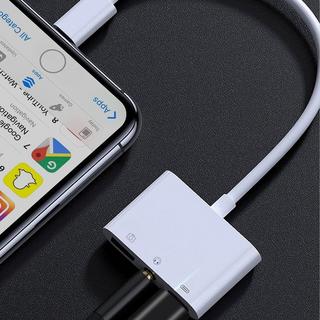 Avizar  USB / iPhone / 3.5mm Klinke Adapter Weiß 