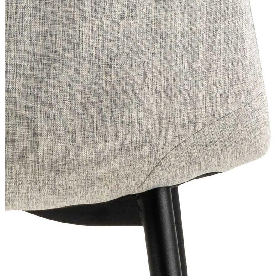 mutoni Sedia da pranzo Cordelia grigio chiaro (1 pezzo)  