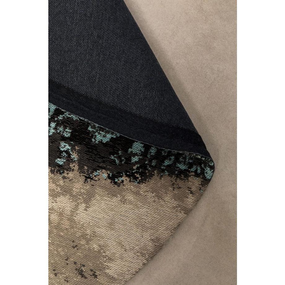 KARE Design Tapis kilim ornement turquoise vers 200  