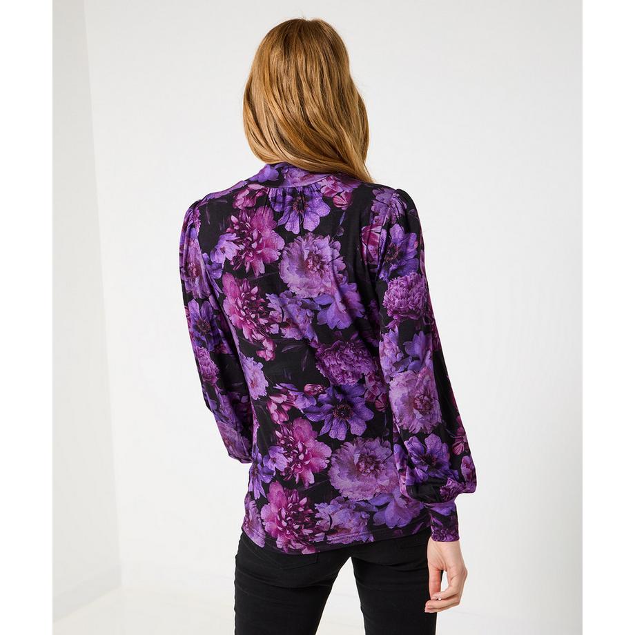 Joe Browns Blumenprint Jersey Top Stehkragen  