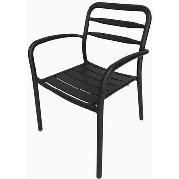 Chaise de jardin Anaïs anthracite