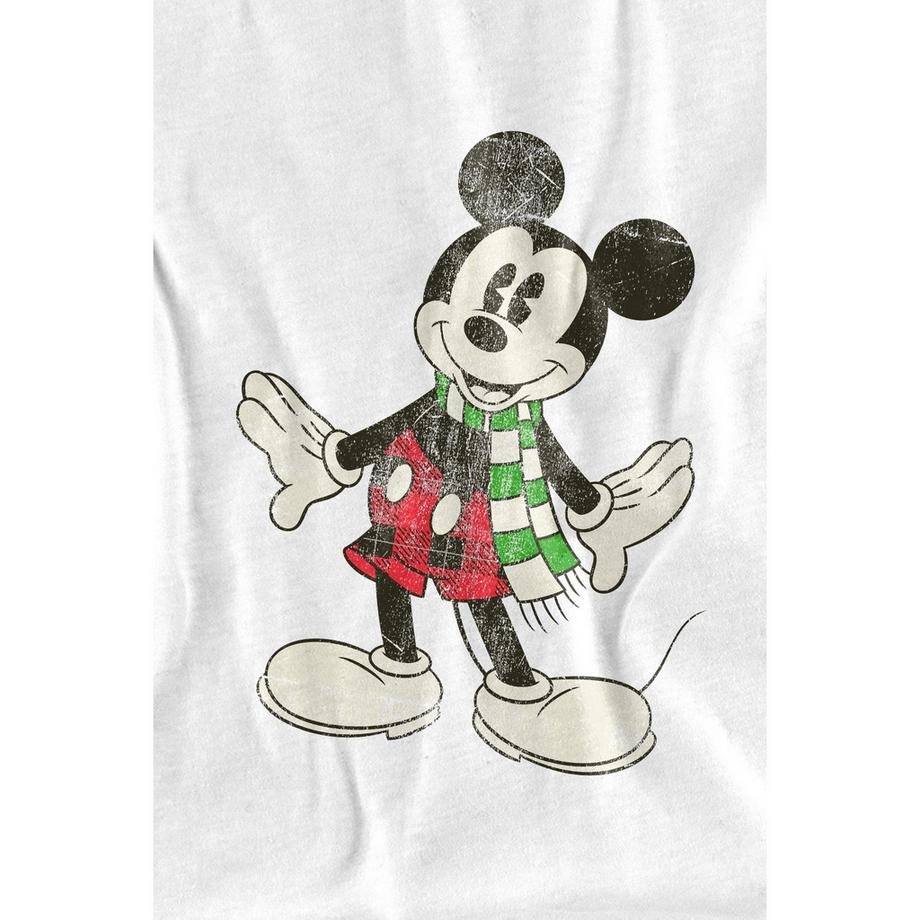 Disney Mickey Mouse Weihnachtliches Design T-Shirt  