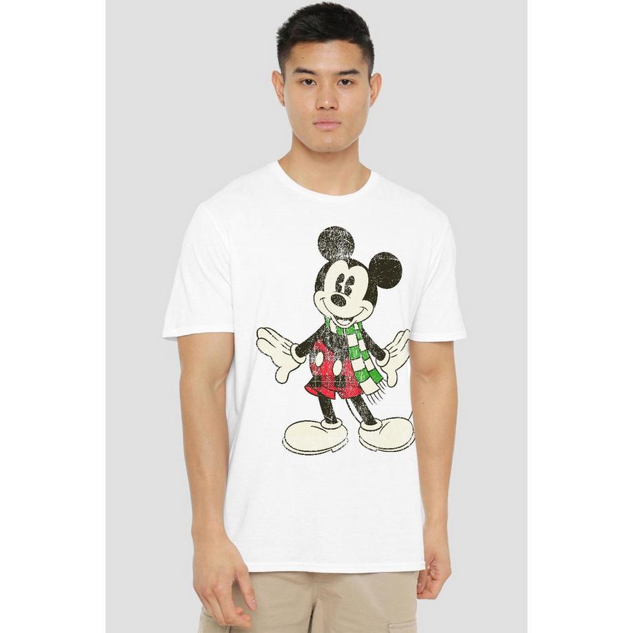Disney Mickey Mouse Weihnachtliches Design T-Shirt  