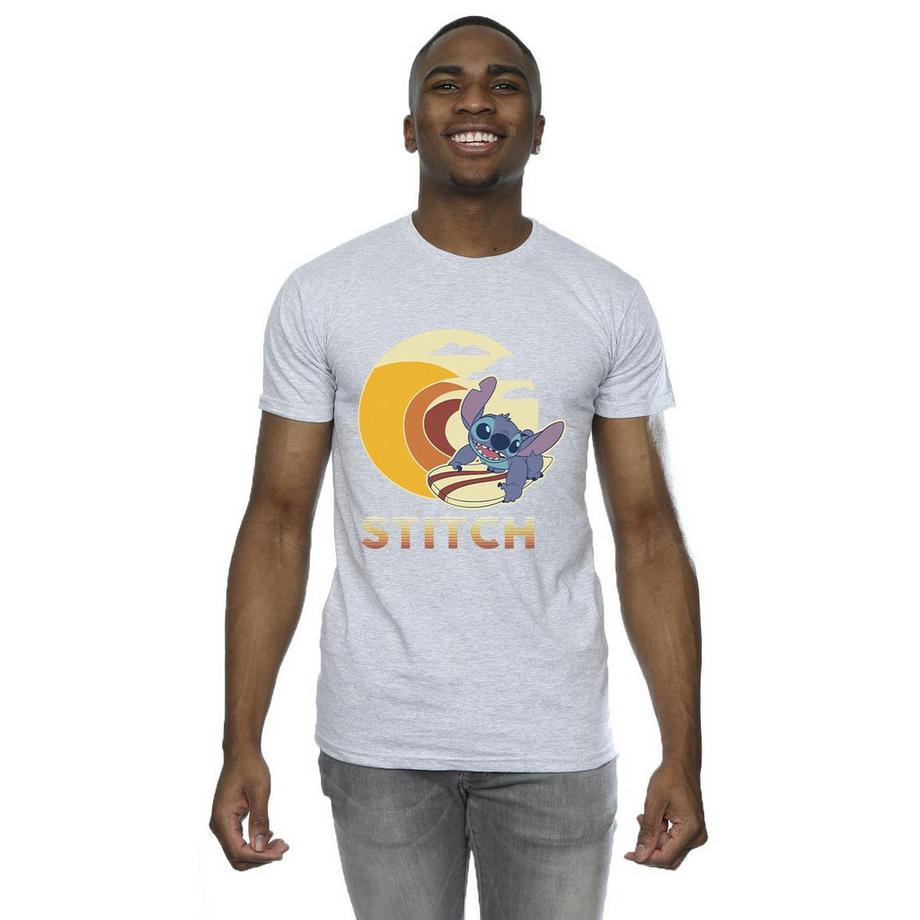 Disney Stitch Surfing T-Shirt à Imprimé Graphique  