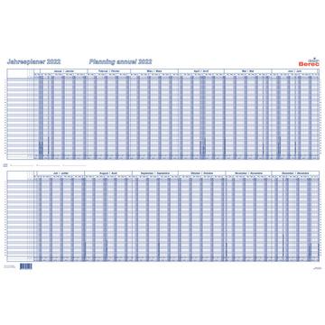 BEREC Jahresplan 90x60cm B 5702/22 2022, blau