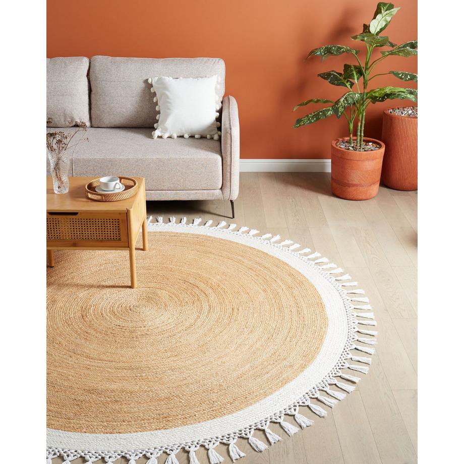 Beliani Tapis en Jute  MARTS  