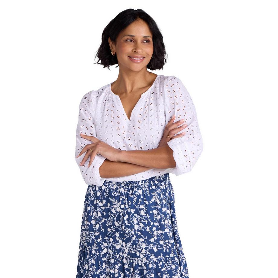 Mountain Warehouse  Blouse Décontractée Manches ¾ Motiftyle Broderie 