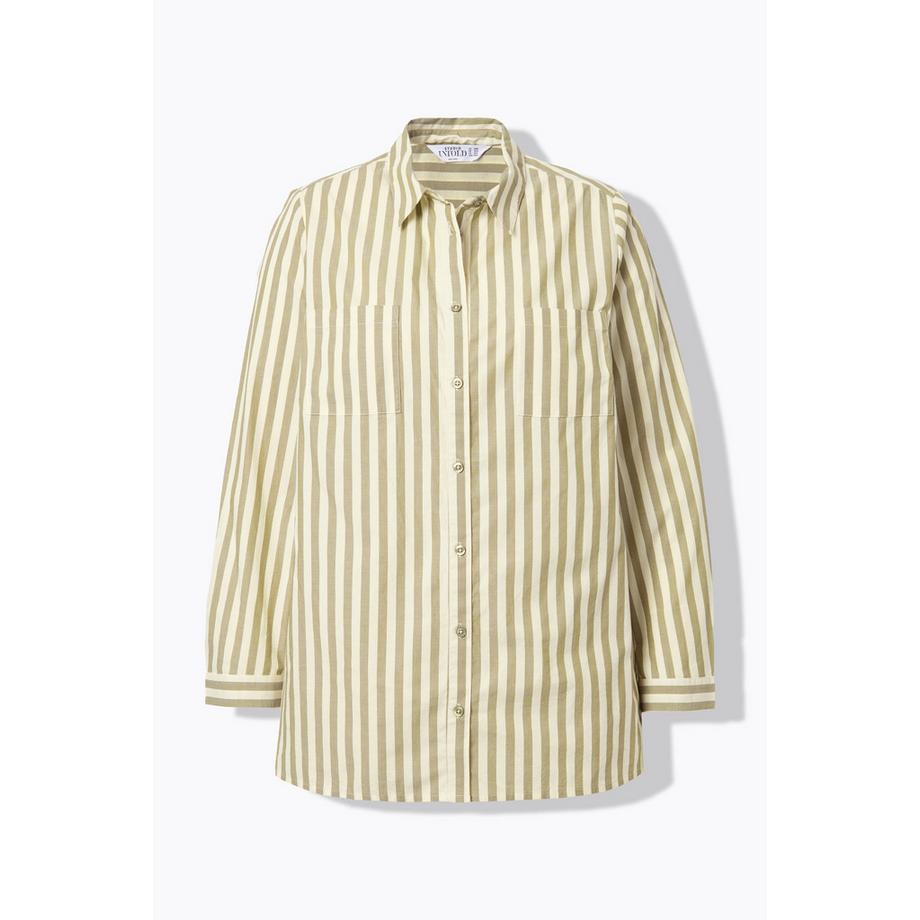 Studio Untold Gestreifte Boxy Hemdbluse  