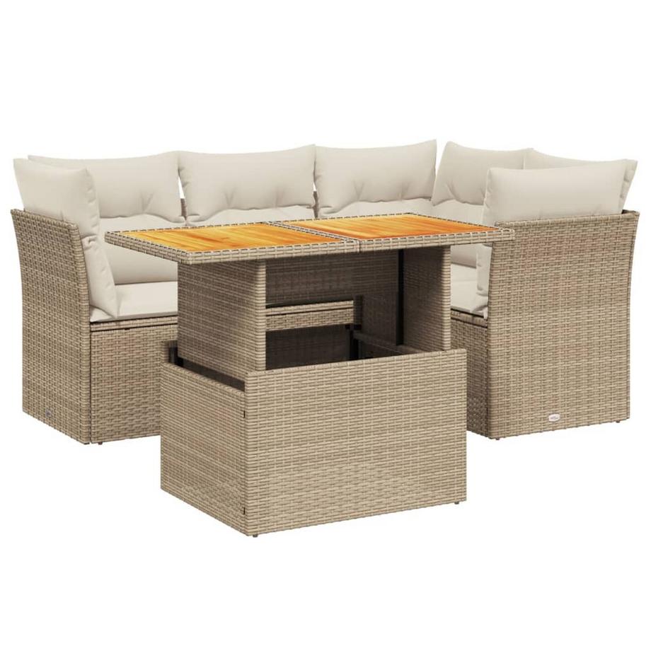 set divano da giardino Polirattan