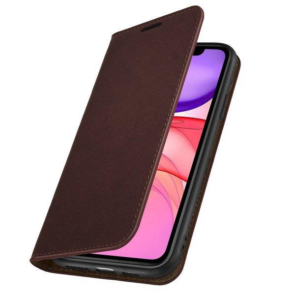 Avizar  Étui Cuir iPhone 11 Marron 