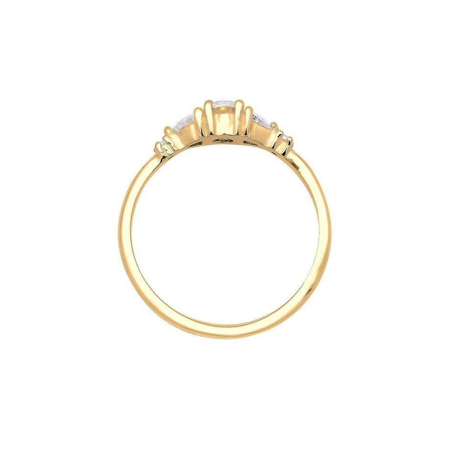 Elli  Bague Femme Filigrane Géo Étincelant Avec Cristaux De Zirconium 