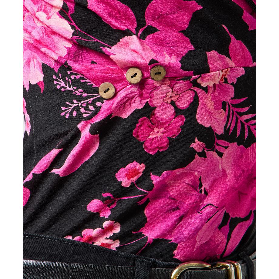 Joe Browns Florales Jersey Wickel Top mit Schalkragen  