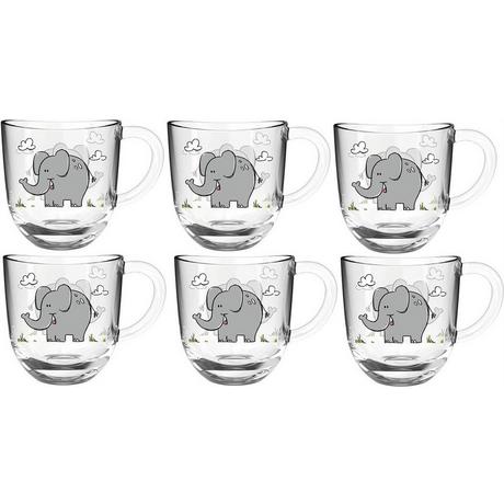 LEONARDO Kindertassen Bambini, 280 ml 6 Stück, Elefant  