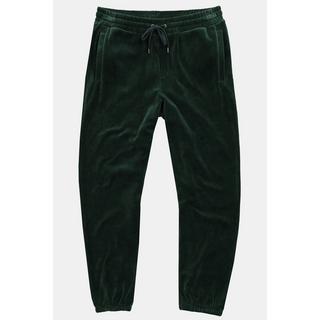 Sthuge  Pantalon de jogging en velours, taille élastique, coupe Basic Fit - jusqu'au 8 XL 