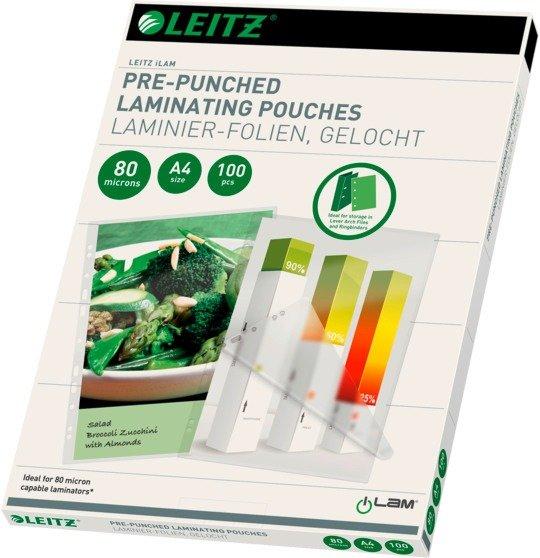 Leitz  LEITZ Laminiertasche A4 16918 glanz, 80my 100 Stk 