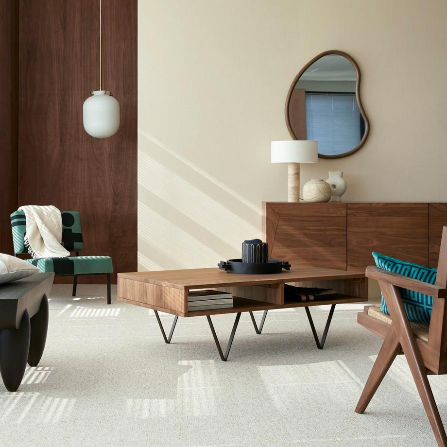 Tikamoon Table basse en noyer massif Metric  