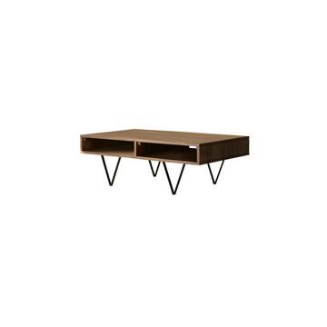 Table basse en noyer massif Metric