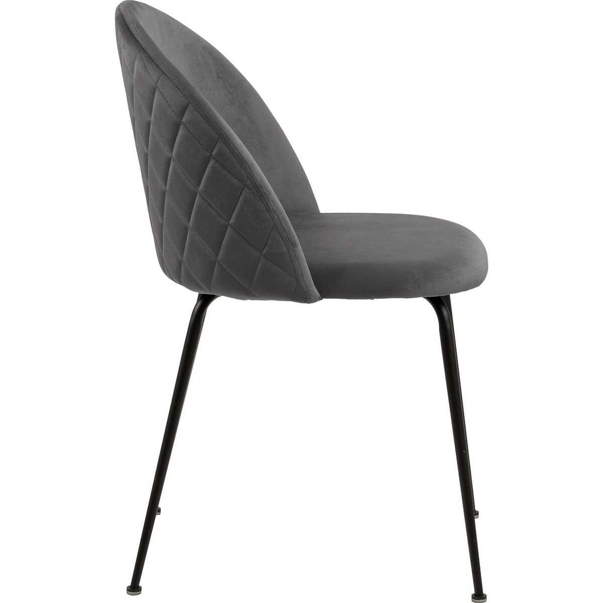 mutoni Chaise de salle à manger Ciel gris foncé  